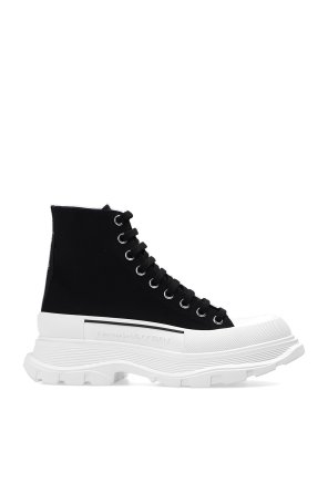 スニーカー ALEXANDER MCQUEEN Men Sneakers Black 705660W4MV2 1070 McQueen Oversized sneakers for Men - Black in UAE | Level Shoes